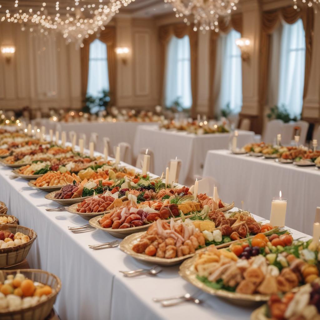 Цены на готовую еду с доставкой для свадебного банкета